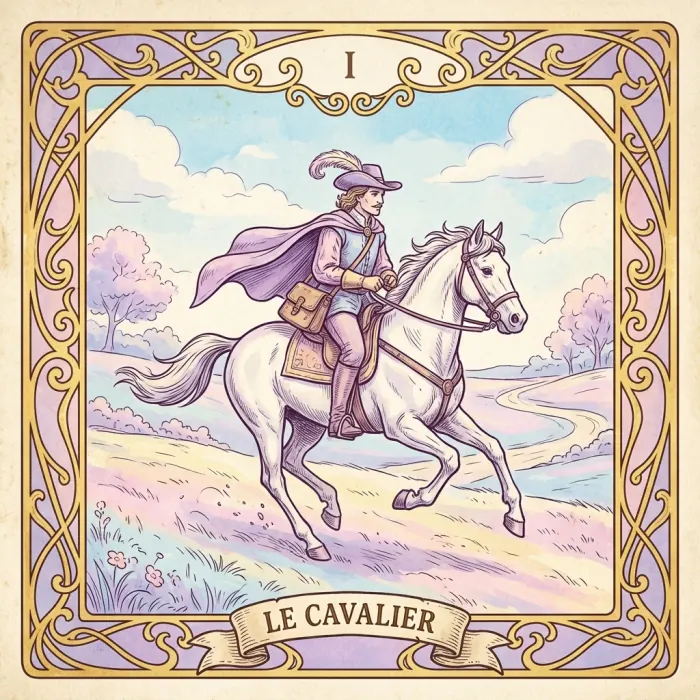 Carte du Petit Lenormand : Le Cavalier
