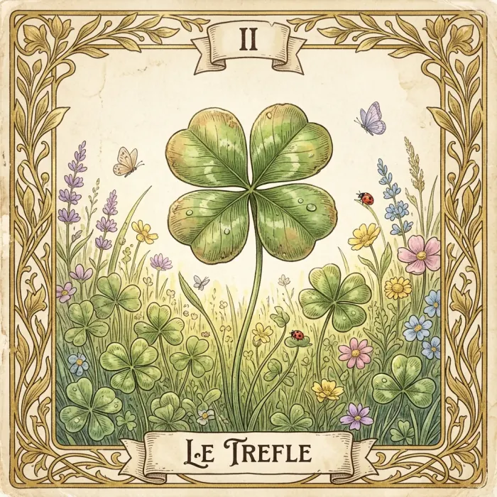 Carte du Petit Lenormand : Le Trèfle