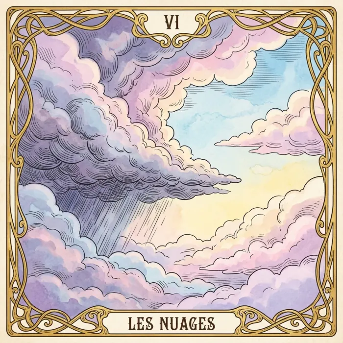 Carte du Petit Lenormand : Les Nuages