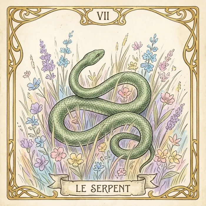 Carte du Petit Lenormand : Le Serpent