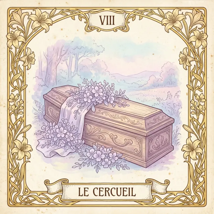 Carte du Petit Lenormand : Le Cercueil