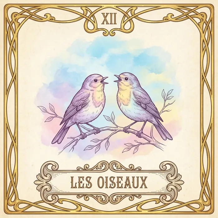 Carte du Petit Lenormand : Les Oiseaux