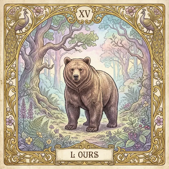 Carte du Petit Lenormand : L'Ours