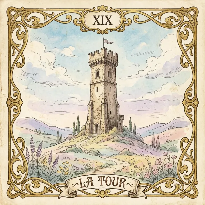 Carte du Petit Lenormand : La Tour