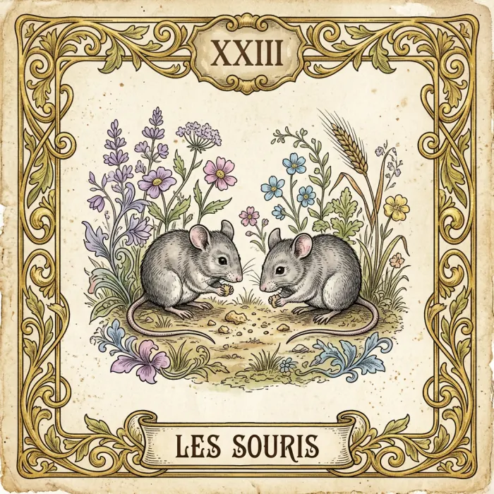 Carte du Petit Lenormand : Les Souris