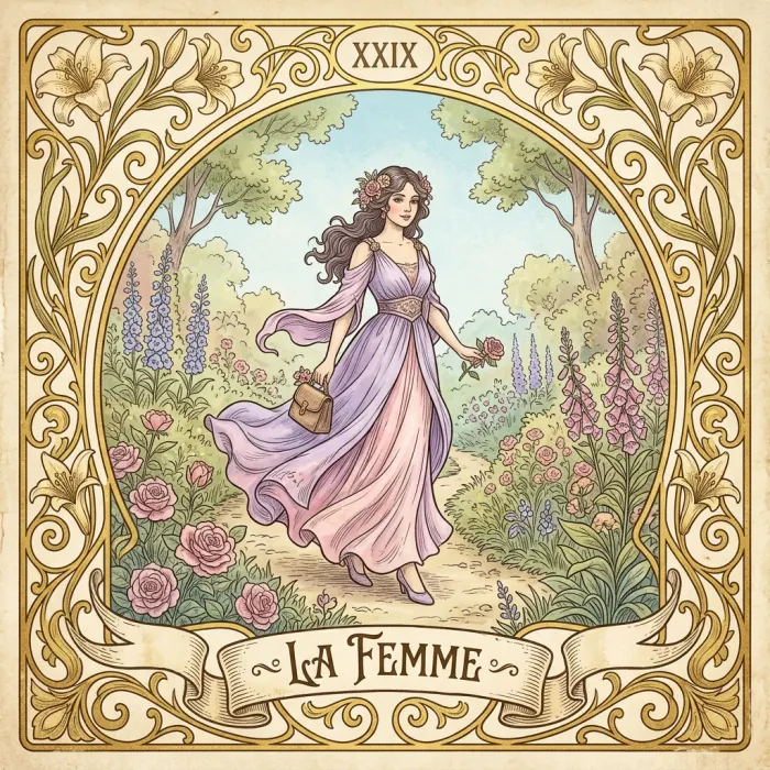 Carte du Petit Lenormand : La Femme