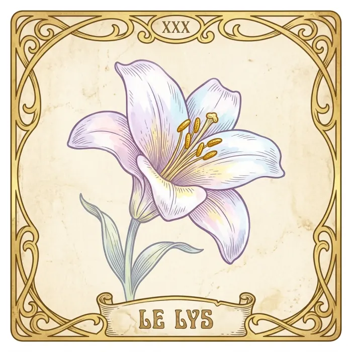 Carte du Petit Lenormand : Le Lys