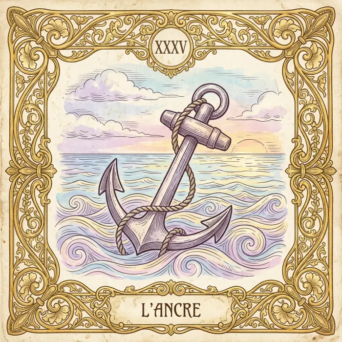Carte du Petit Lenormand : L'Ancre